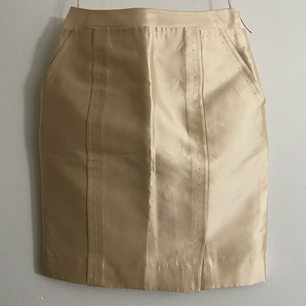 JMendel silk shantung skirt with pockets Size 6